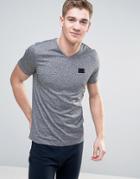 Born Rich V Neck T-shirt - Gray