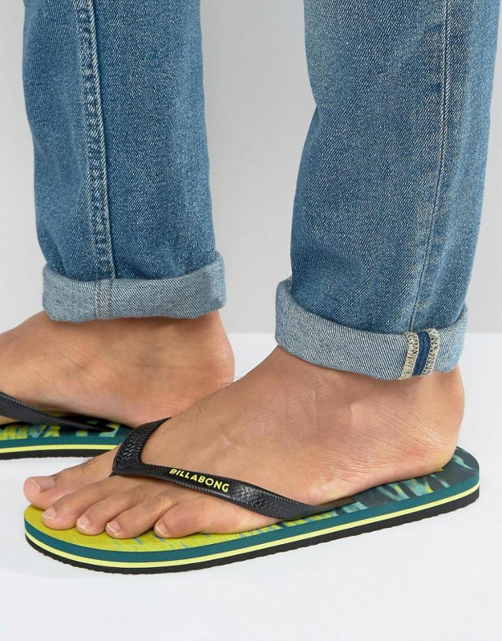 Billabong Tides Flip Flops - Yellow