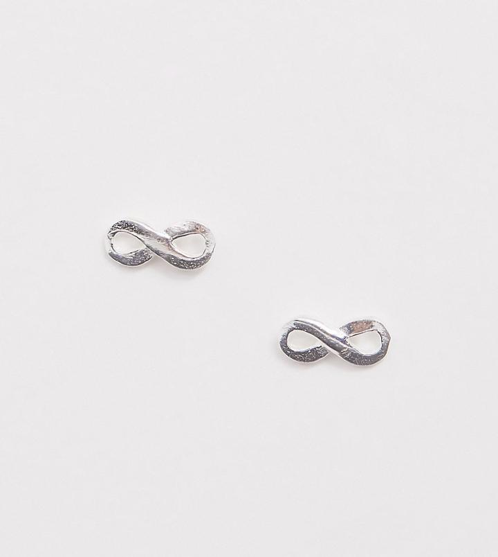 Kingsley Ryan Sterling Silver Infinity Stud Earrings - Silver