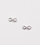 Kingsley Ryan Sterling Silver Infinity Stud Earrings - Silver