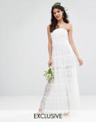 Bodyfrock Bridal Tiered Maxi Dress - White