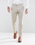 Harry Brown Slim Fit Donegal Nep Suit Pants - Tan