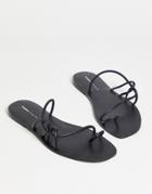 Pull & Bear Braided Sandals In Blue-black