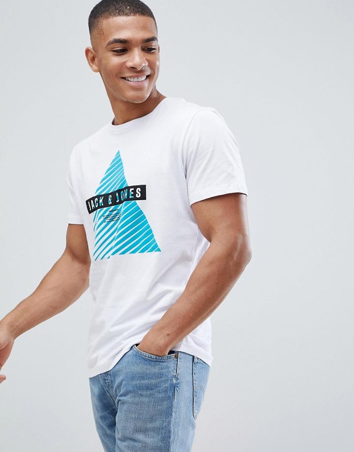Jack & Jones Geo Logo T-shirt - White