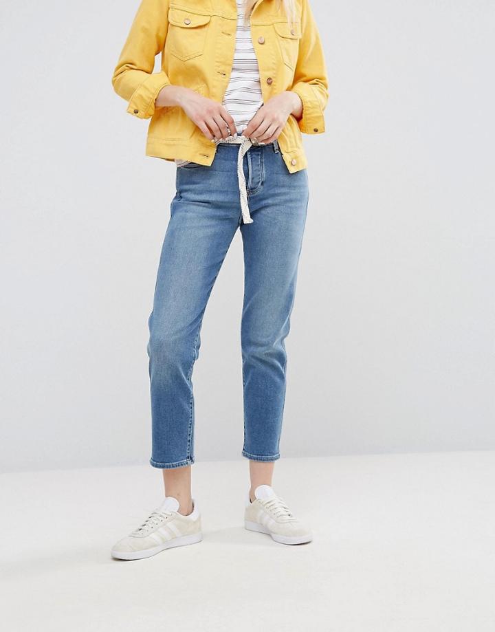 Wrangler Cropped Straight Jean - Blue