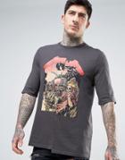 Asos Metallica Band T-shirt With Splice - Black