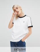 Fred Perry Archive Taped Ringer T-shirt - White