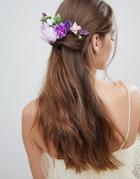 Asos Design Occasion Spring Bloom Hair Clip - Multi