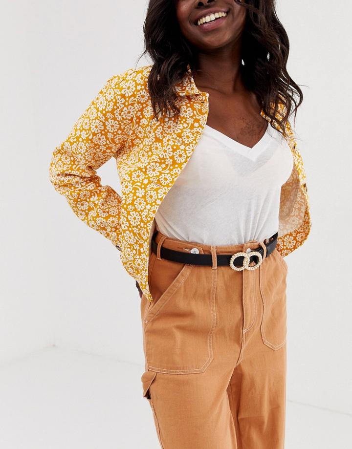 Pieces Pearl Double Buckle Belt - Gold