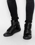 Aldo Shelton Leather High Tops - Black