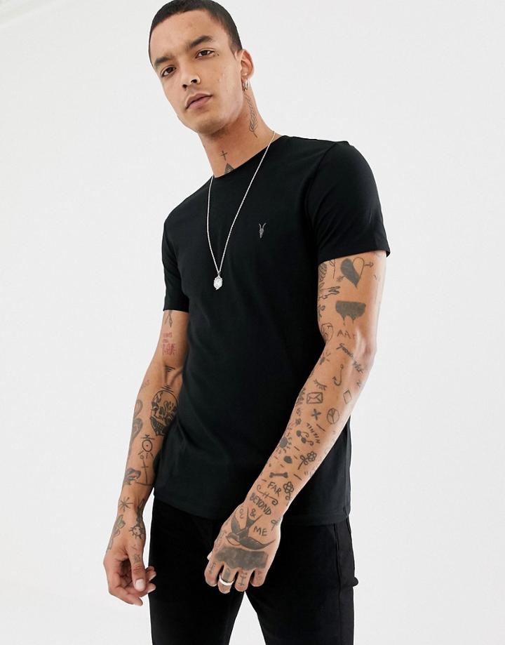 Allsaints Tonic Ramskull Logo T-shirt In Black