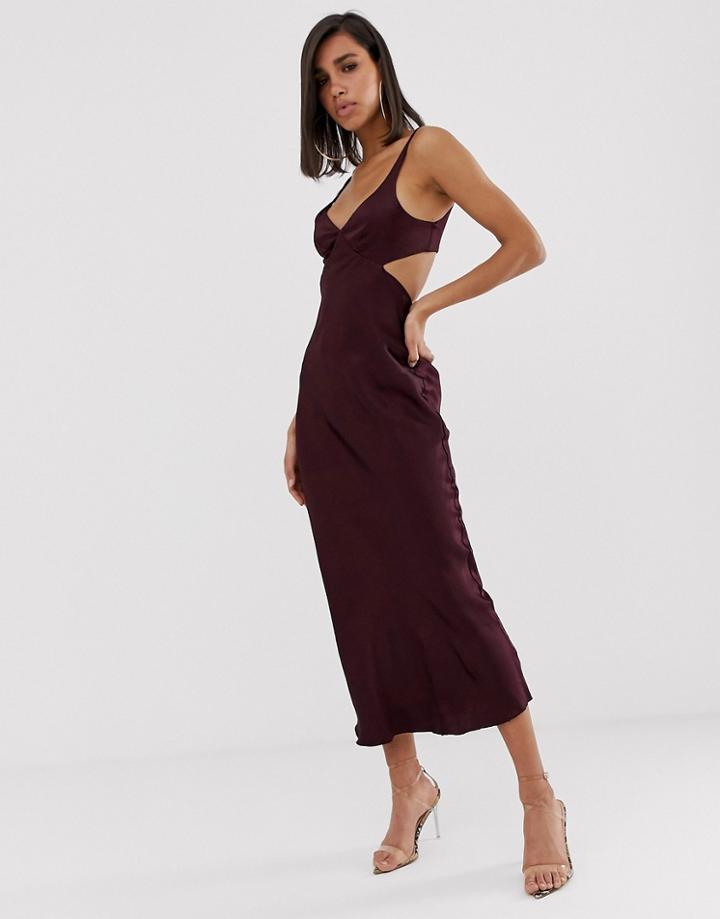 Bec & Bridge Caroline Cut Out Maxi Dress - Purple