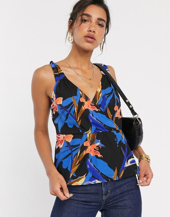 Vero Moda Floral Tie Strap Cami-multi