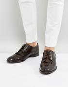 Base London Bartley Leather Brogue Tassel Shoes - Brown