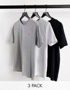 Farah Merion 3 Pack Lounge T-shirt In Black