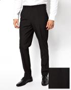 Asos Slim Fit Suit Pants In Black