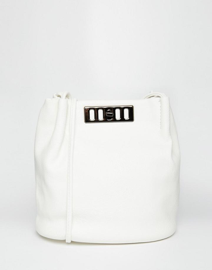 Liquorish Duffle Cross Body Bag - White