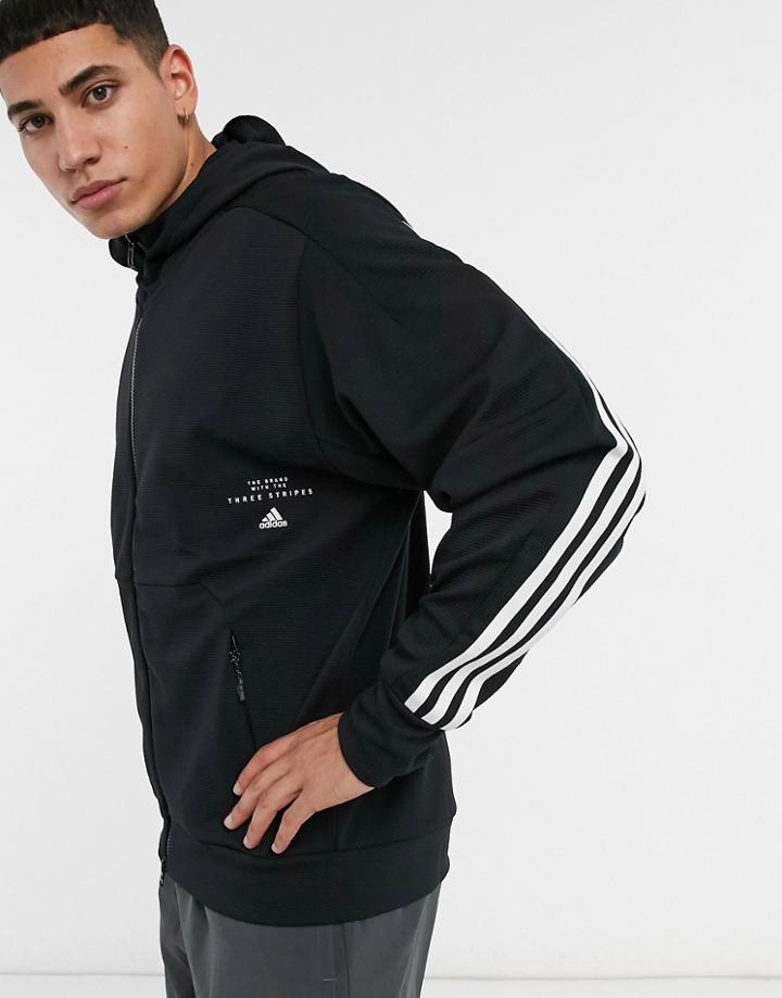 Adidas Training Hoodie In Black