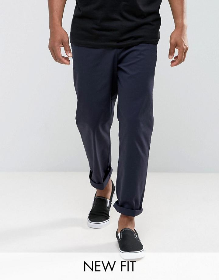 Asos Skater Chinos In Navy - Navy