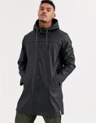 Bershka Raincoat In Black