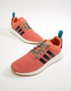 Adidas Originals Nmd R2 Summer Boost Sneakers In Orange Cq3081 - Orange