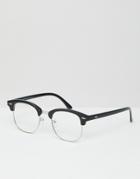 7x Glasses In Black - White