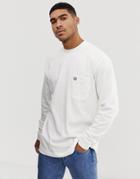 Fred Perry Oversized Pocket Sweat In Off White - White
