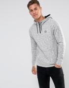 Hollister Overhead Hoodie Athletic Icon Logo In Gray Marl - Gray