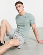 Nike Training Dri-fit Crewneck T-shirt In Mint Green