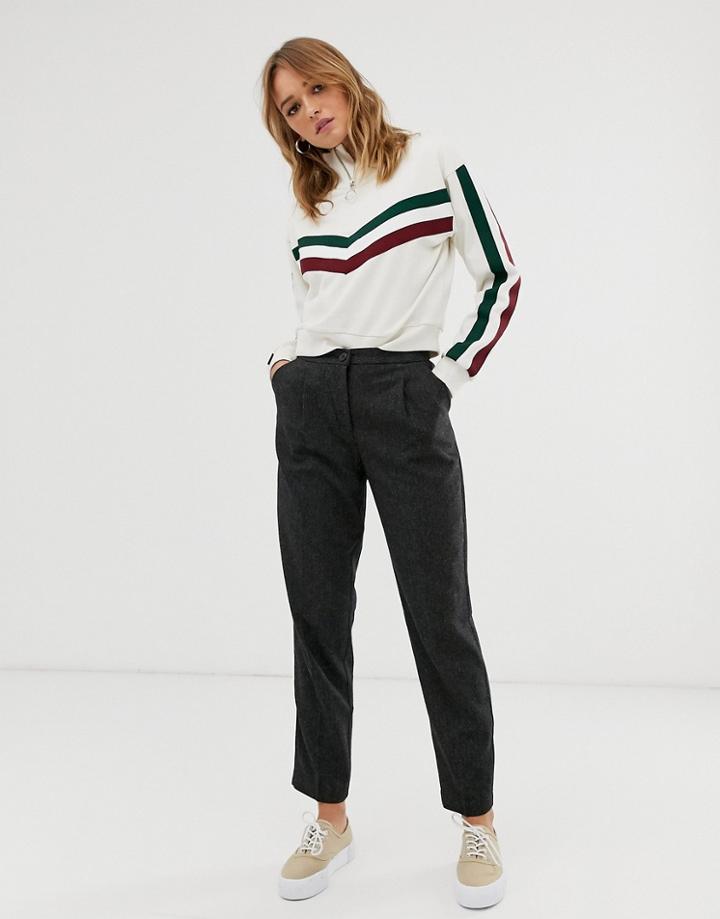 Monki Tailored Peg Pants In Gray