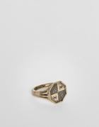 Classics 77 Patterned Ring In Gold - Gold