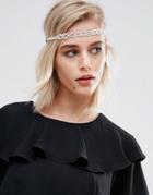 New Look Simple Elastic Headband - White