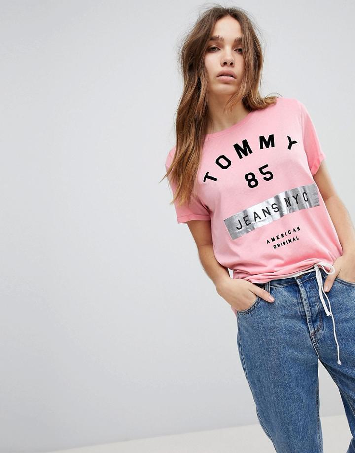 Tommy Jeans 85 Nyc Logo T-shirt - Pink