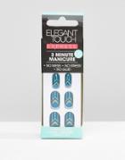 Elegant Touch Express Nails - Teal Deco - Blue