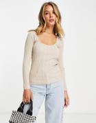 Inwear Ginda Ribbed Fitted Sweater In Cream-white