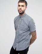 Ben Sherman Regular Fit Checked Shirt - Navy