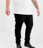 Asos Design Plus 12.5oz Skinnny Jeans In Black - Black