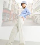 Collusion Super Flare Pants With In Beige-neutral