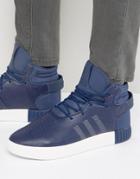 Adidas Originals Tubular Invader Sneakers In Blue - Blue