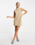 & Other Stories Organic Cotton Sleeveless Mini Dress In Beige-neutral
