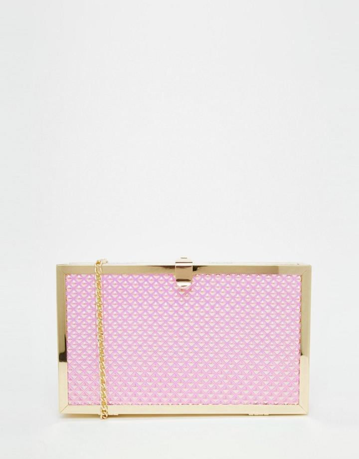 Aldo Box Clutch In Hologram - Hologram