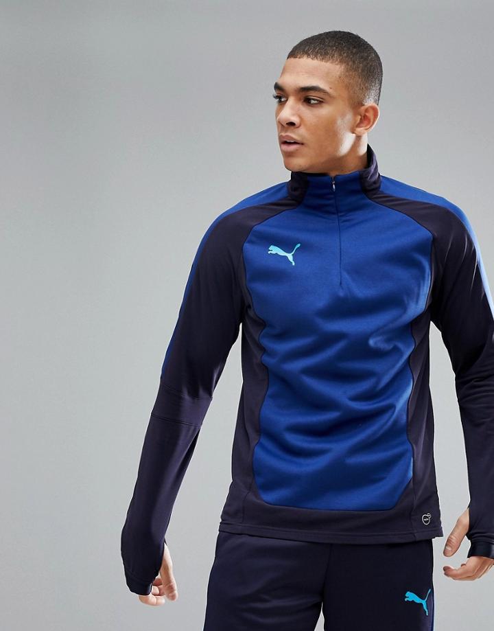 Puma Soccer Evotrg Training Winter Sweat In Blue 65542150 - Blue