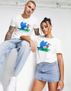 Adidas Originals Earth Pack T-shirt In White With Front Graphics