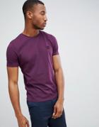 Boss Tales Small Logo T-shirt In Purple - Purple