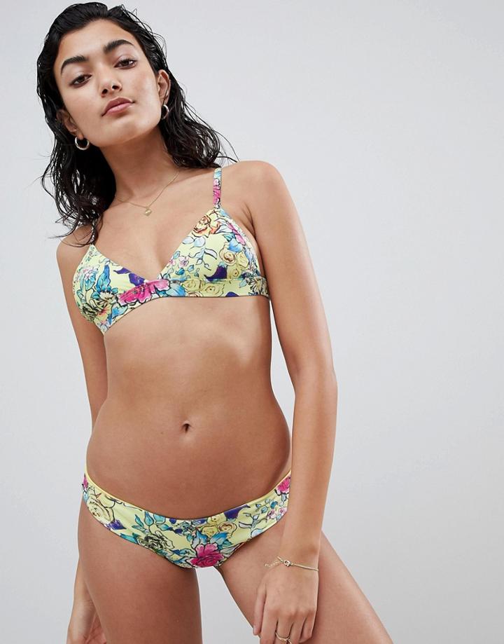 Kulani Kinis Wild Flower Cheeky Bikini Bottom - Multi