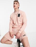 Puma Hoops Oversized Sweatshirt In Pink