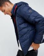 Abercrombie & Fitch Lightweight Packable Down Puffer With Hood In Navy - Navy