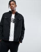 The North Face Campground Overshirt Fleece Lined In Black - Black