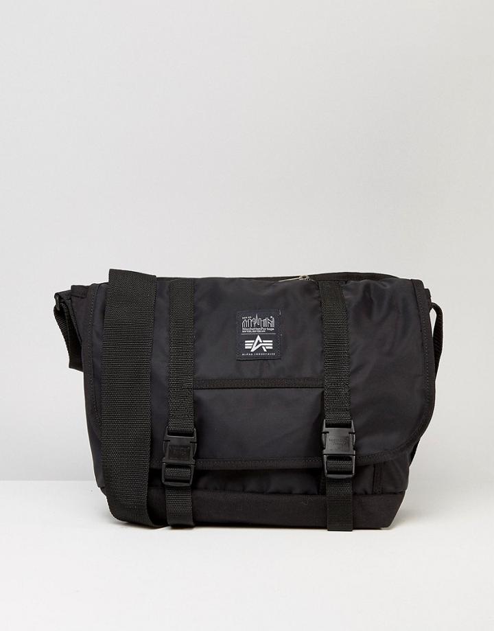 Manhattan Portage X Alpha Industries Messenger Bag - Black