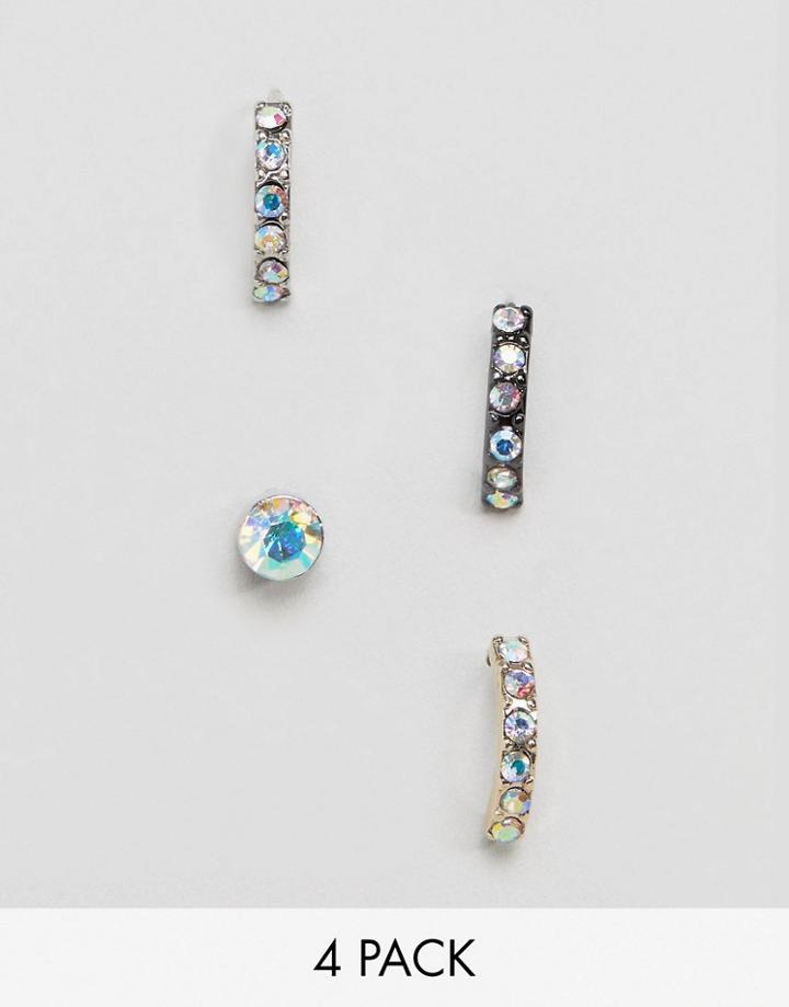 Missguided Multipack Earrings - Clear